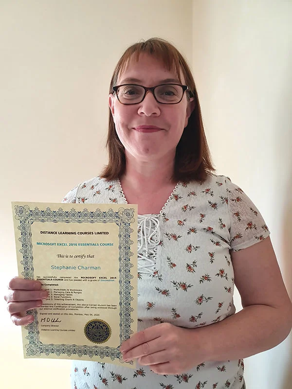 Picture of a recent Distance Learning Centre Graduate